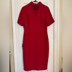 Maggy London Vibrant Red Wiggle Dress